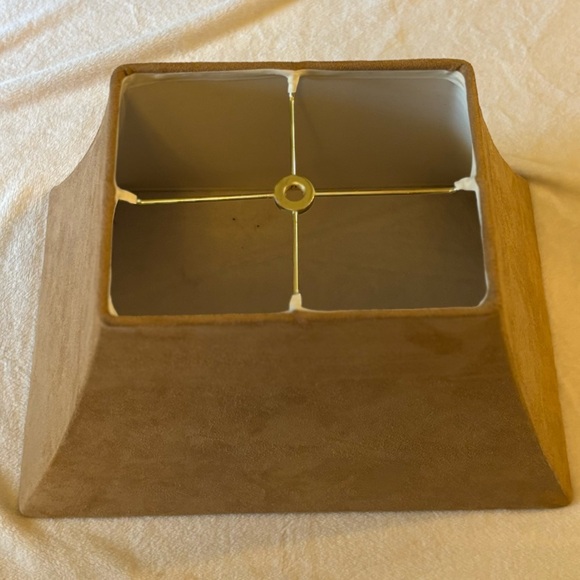 Lamp Shade in Brown Suede EUC - Picture 5 of 6